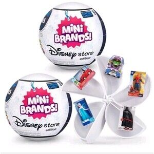 5 Surprise Mini Disney Brands Series 1 Mystery Capsule Disney Mini Brand 2 balls